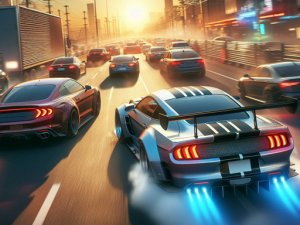 Crazy City Race Online Arcade Game