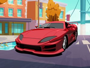 Super Cars Hidden Letters Online Puzzle Game - Word Game
