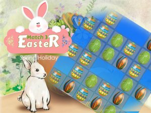 Easter Eggs Match 3 Deluxe Online Puzzle Game