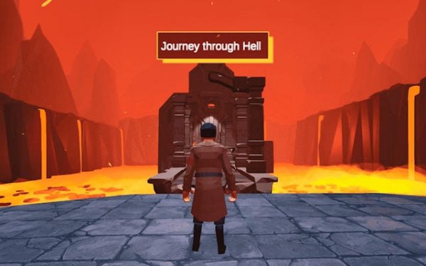 Whimsical Underworld Journey: 3D Platformer Adventure