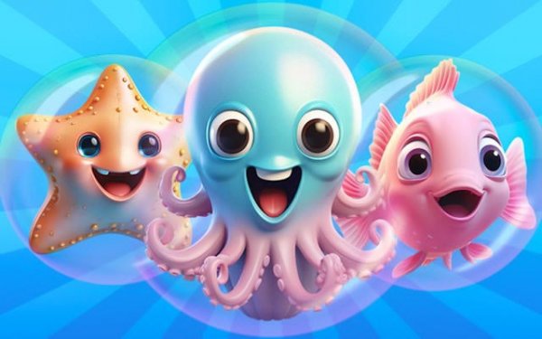 Merge Fish 2048: Fun Underwater Puzzle Adventure